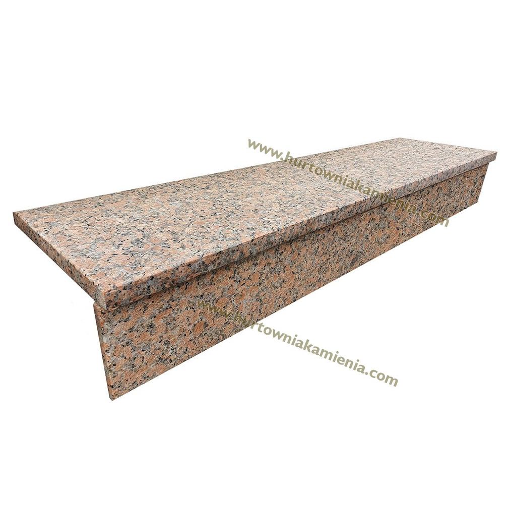 STOPIEŃ GRANITOWY MAPLE RED PŁOMIEŃ